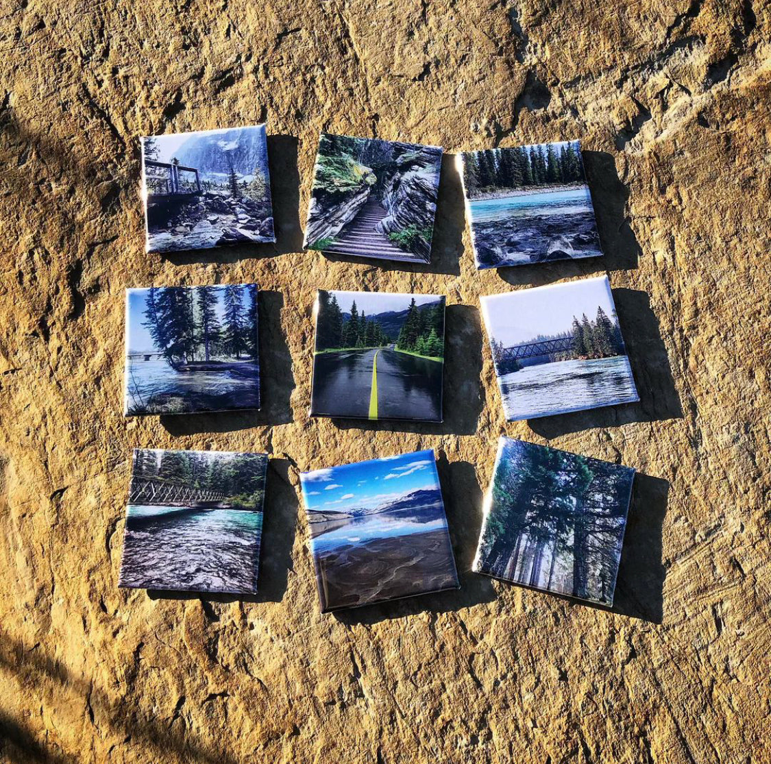 Custom Photo Magnets- Set of Nine, 2”x2”