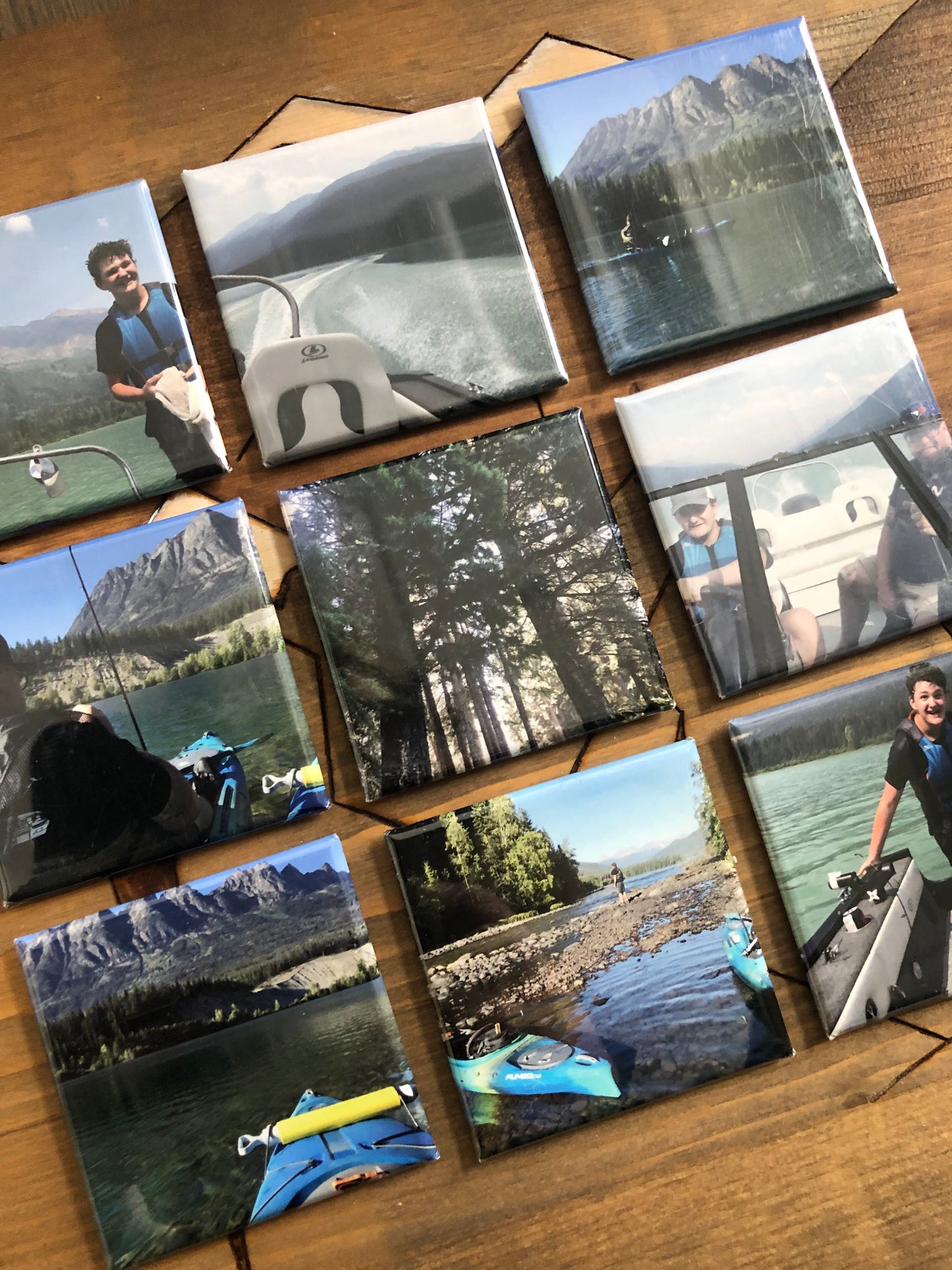 Custom Photo Magnets- Set of Nine, 2”x2”